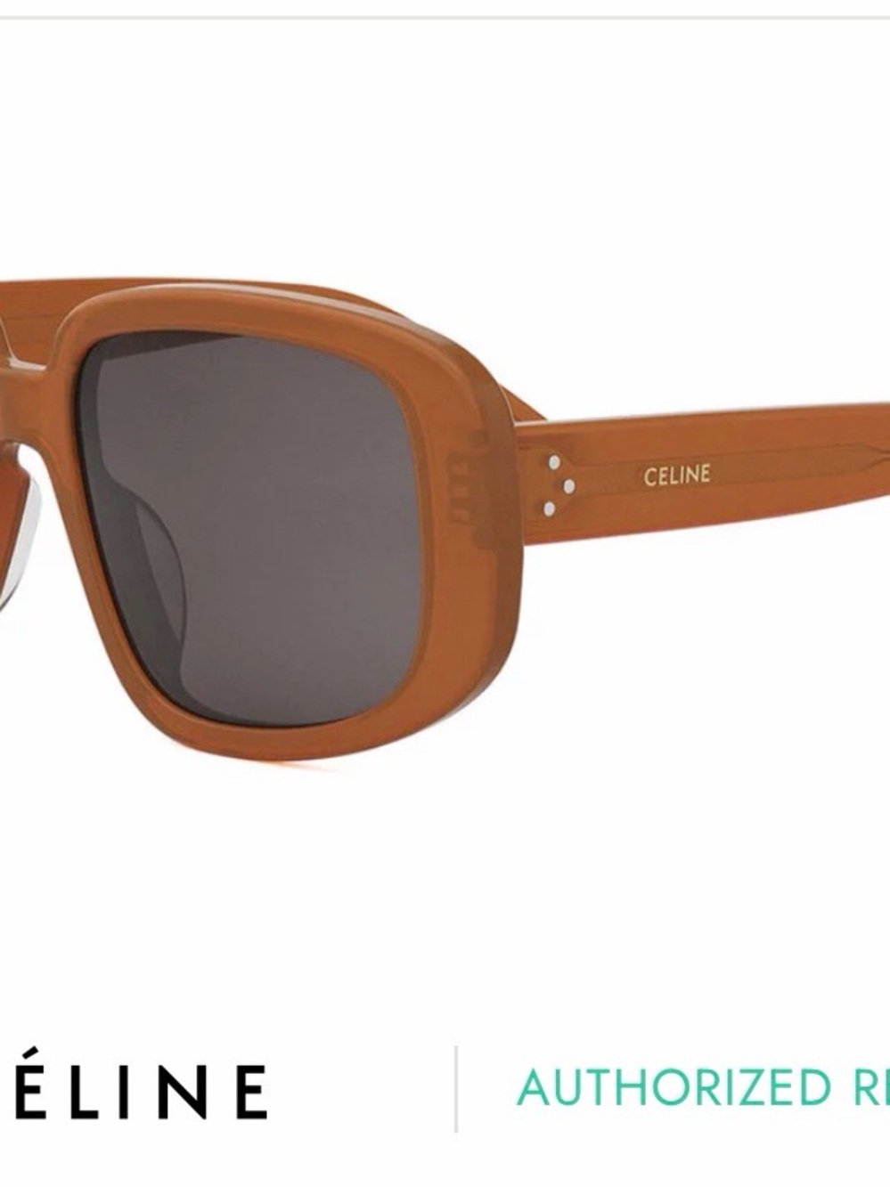 CELINE CL40299U Sunglasses in 55K Shiny Havana/Gradient Brown + Leather Case - Picture 3 of 4